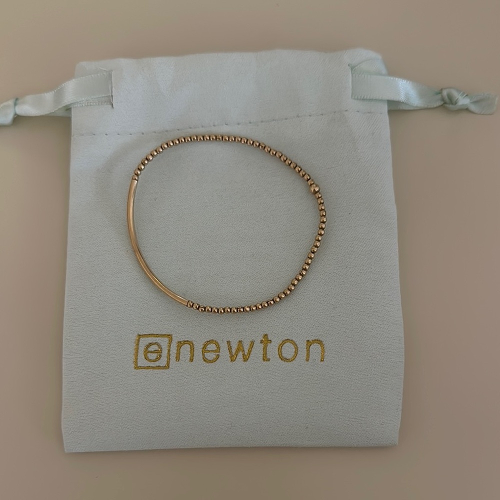Newton Gold Beaded Bracelet